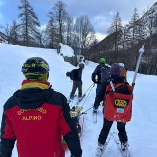 L'intervento di soccorso a Balme