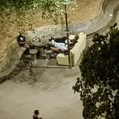 Bivacco continuo nei giardini della Venchi