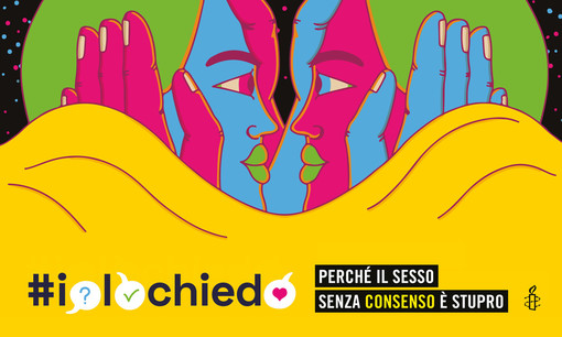 &quot;Il sesso senza consenso è stupro&quot;: la campagna di Amnesty International sotto i portici di Torino