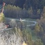 L’elisoccorso intervenuto a Bobbio Pellice