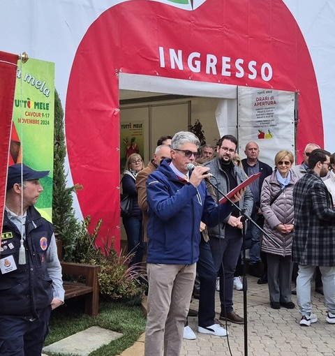 Marcello Bruno all’inaugurazione dell’ultima edizione di Tuttomele