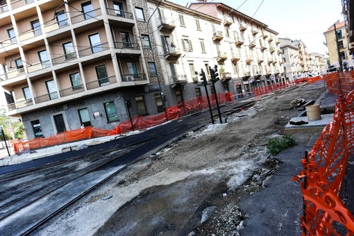 I cantieri in via Chiesa della Salute