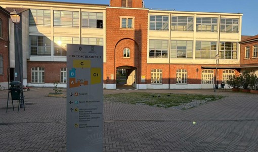 Il cortile del centro civico della 5