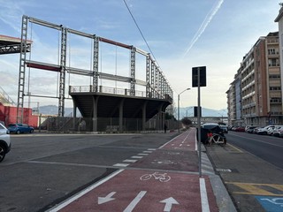 La nuova ciclabile di via Filadelfia La nuova ciclabile di via Filadelfia