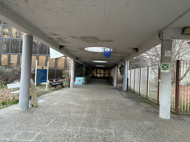 L'atrio del centro civico della 7