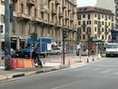 La ciclabile in arrivo sul cavalcavia di corso Bramante