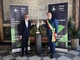 Il trofeo della CEV Champions League tra Palazzo Civico e Grattacielo Piemonte Il trofeo della CEV Champions League tra Palazzo Civico e Grattacielo Piemonte