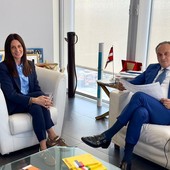 L'assessora Cameroni e il governatore Cirio