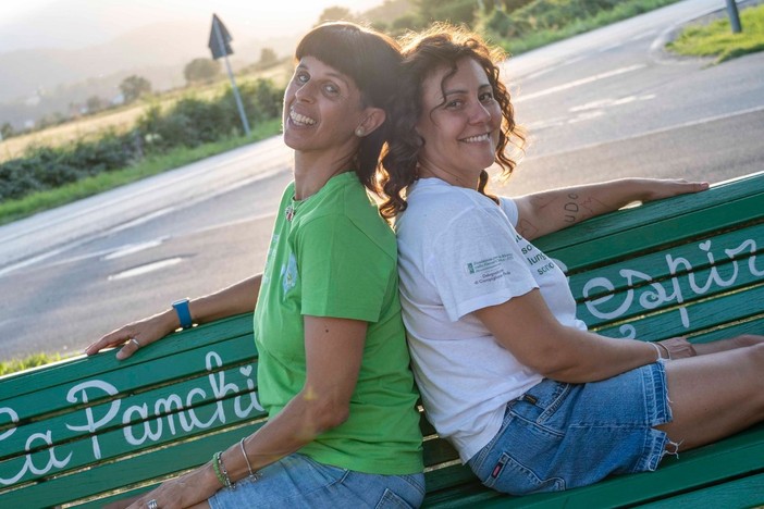 Stefania Ferrero ed Elena Lauro sulla Panchina del respiro Stefania Ferrero ed Elena Lauro sulla Panchina del respiro