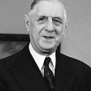 Una immagine d'epoca dell'ex presidente francese Charles De Gaulle