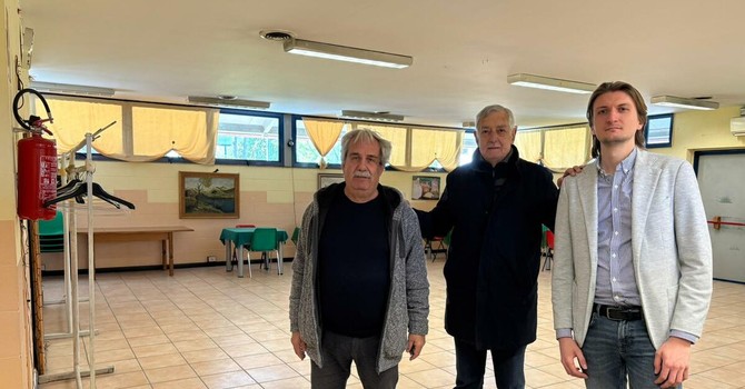 Piero Ventre (da sinistra) con il presidente Pasquale Corallo e Gian Marco Moschella Piero Ventre (da sinistra) con il presidente Pasquale Corallo e Gian Marco Moschella
