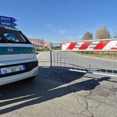 La strada chiusa a Cercenasco La strada chiusa a Cercenasco