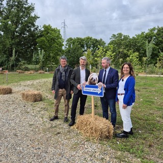 Da sinistra, Andrea Ferrero (presidente Fondazione Zoom), Umberto Maccario (ad gruppo Zoom), Jacopo Suppo ed Elisa Molinario (direttrice della Fondazione)