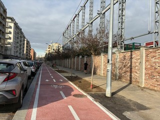 La nuova ciclabile di via Filadelfia La nuova ciclabile di via Filadelfia