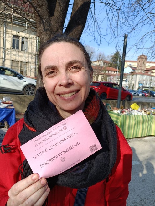 Elena Dominici con un pensiero felice