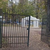 Il cancello ripristinato al giardino Scafidi Il cancello ripristinato al giardino Scafidi