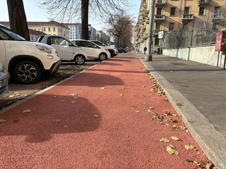 La nuova ciclabile di corso Maroncelli