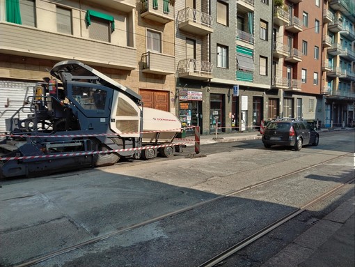 Immagine di archivio di un cantiere per il rinnovo dei binari