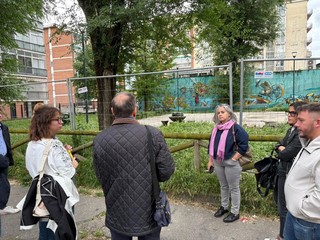 Il giardino di via Ponzio 34, quartiere Pozzo Strada