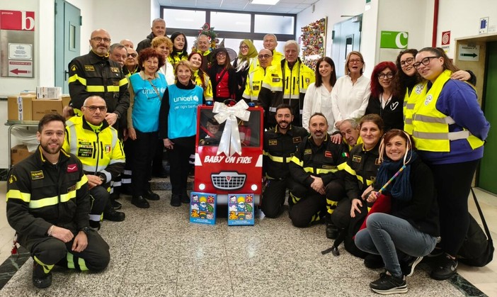 Visita speciale per i piccoli pazienti del Regina Margherita