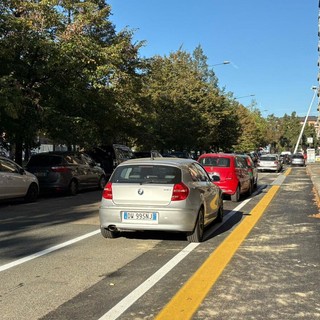 Nuova pista ciclabile in corso Giambone