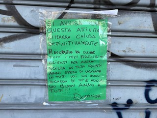 Chiude la panetteria di via Garessio Chiude la panetteria di via Garessio