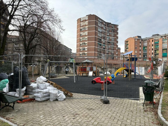 I cantieri in corso al parco Rignon