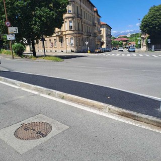 Il nuovo spartitraffico di corso Lanza