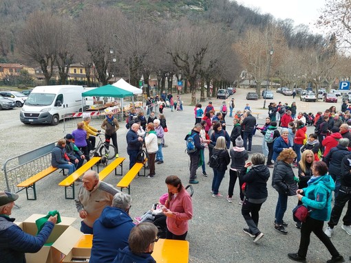 La partenza da Cavour dello scorso anno La partenza da Cavour dello scorso anno