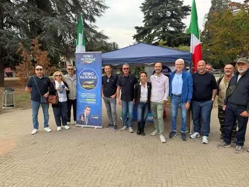 Il primo banchetto a Cumiana Il primo banchetto a Cumiana