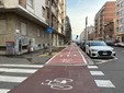 La nuova ciclabile di via Filadelfia