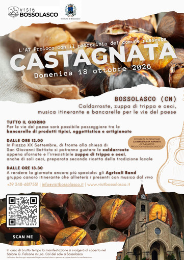 Bossolasco in festa con la tradizionale castagnata