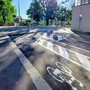 La nuova ciclabile di via Mondovì