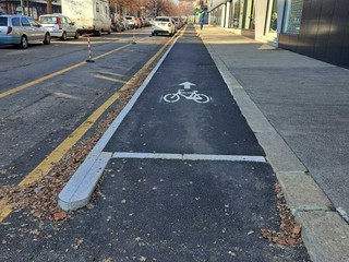 La nuova ciclabile di corso Giambone