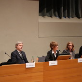 Un momento della conferenza stampa