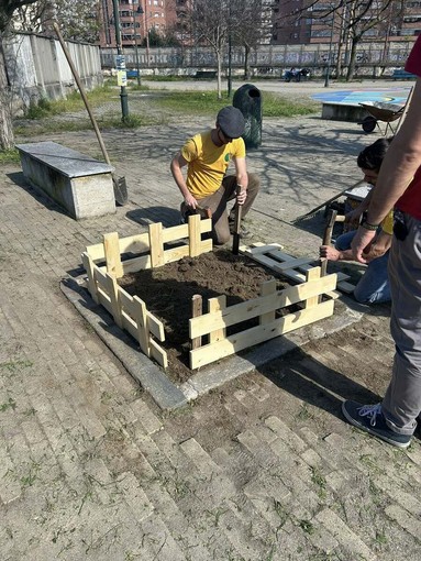 Gli interventi in via Arquata Gli interventi in via Arquata