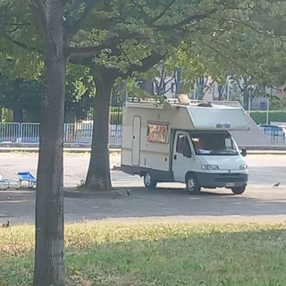 I camper nel piazzale