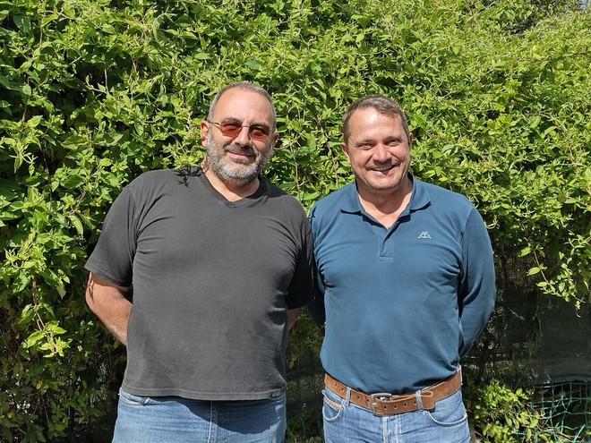 Da sinistra il vice Pasquale Mastrototaro e il presidente Enrico Biasiotto