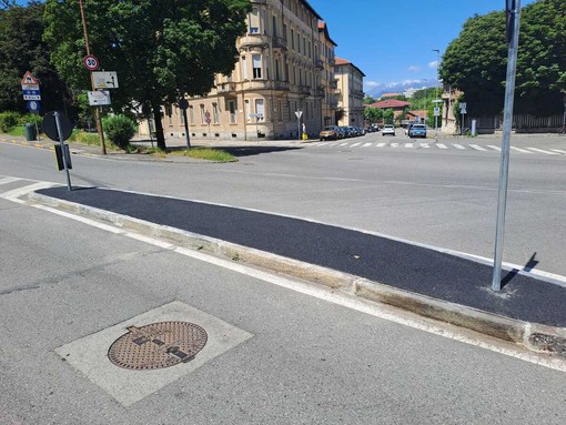 Il nuovo spartitraffico di corso Lanza