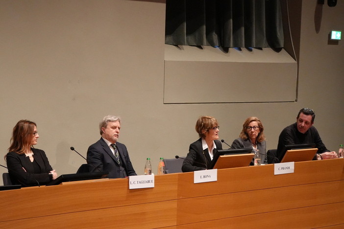 Un momento della conferenza stampa