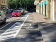 La nuova ciclabile di via Mondovì