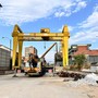 Collegno, avviati i lavori di smantellamento del carroponte lungo corso Francia