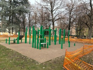 I cantieri in corso al parco Rignon