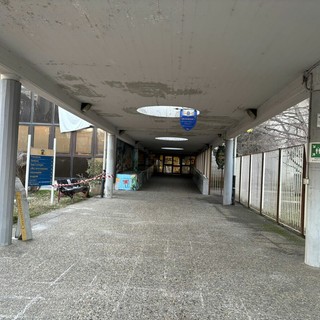 L'atrio del centro civico della 7