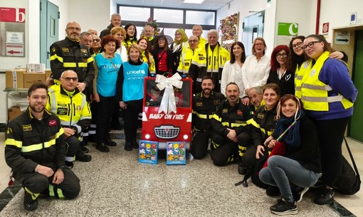 Visita speciale per i piccoli pazienti del Regina Margherita