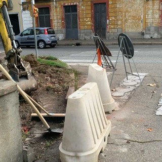 Il cantiere di via Mamiani