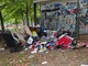 La discarica presente al parco Ruffini