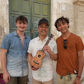 Gabriele e Roberto con Daniel Ho