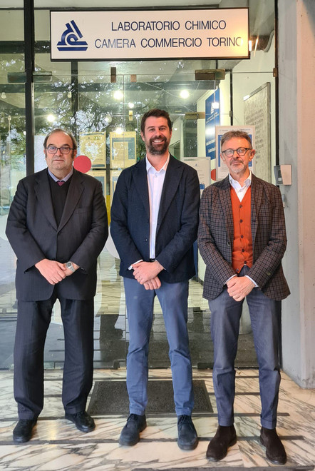 Da sinistra: Guido Bolatto, Bruno Mecca Cici e Guido Cerrato