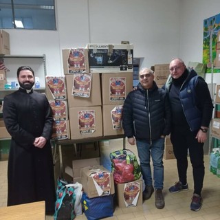 La donazione alla parrocchia Sant’Antonio Abate